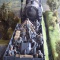 01254 MAQUETTE TRAIN MILITAIRE ALLEMAND avec Kriegslok 52 1325 