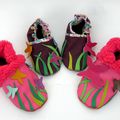 Chaussons fleuris pour printemps français et canadien