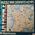 Carte de France en bois, 96 départements