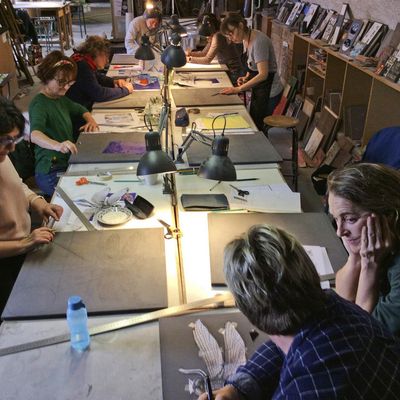 Stage découverte émaillage sur lave en mars 2020...