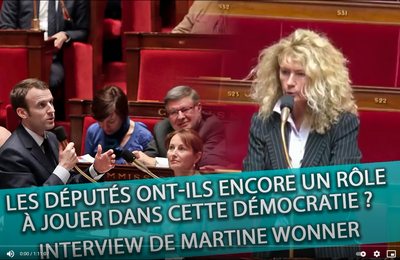 - Les députés ont-ils encore un rôle dans cette démocratie ? Rencontre avec Martine Wonner + complément