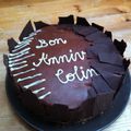 Gâteau d'anniversaire très chocolat!