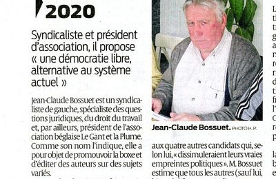 Jean-Claude Bossuet, tête de liste, aux Municipales de Bègles