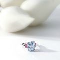 Rare and important fancy vivid blue diamond and pink diamond ring