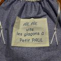 Petit clin d'oeil à Louis Paul lors de son opération - sac à glaçons 