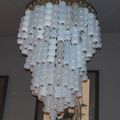 Extraordinaire lustre à boules en verre de Murano(vendu)