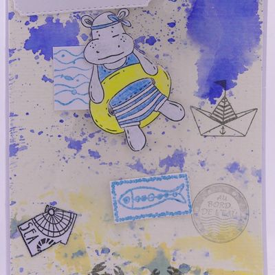 Carte à l'hippopotame