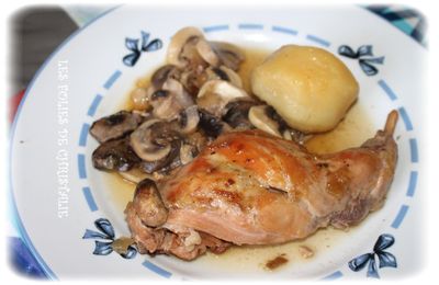 Lapin braisé à la bière ( mijoteuse )