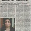 Article de presse sur l'agence communale postale