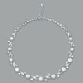 An elegant natural pearl and diamond necklace, by Etcetera for Paspaley