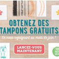 Signez en juin et recevez deux sets de tampons en cadeau 