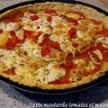 Tarte tomates moutarde