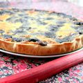 Tarte à la rhubarbe et au boudin noir !