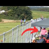 On the edge of stall for this RC Airliner on landing approach !