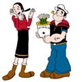 Pause  un gars, une fille...(Olive et Popeye)