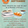 PETIT DEJEUNER LITTERAIRE LE 14 SEPTEMBRE A LA LIBRAIRIE LE COIN DES LIVRES DE DAVEZIEUX A 9 HEURES !