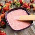 Purée lactée-biscuitée fraises fleur d'oranger {recette bébé- à partir de 6/8 mois}