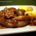 Tendrons de veau aux cèpes, sauce vin rouge à ma façon