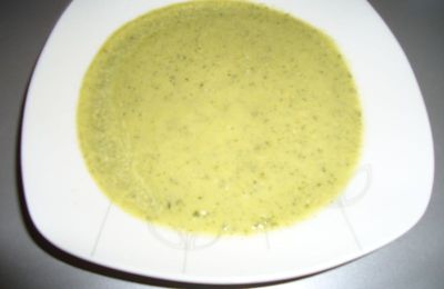 velouté de courgettes et chèvre