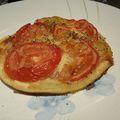 Tarte fine tomate mozzarella oignon