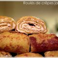 Roulés de crêpes jaunes