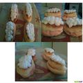 ECLAIRS A LA CREME AUX FRAISES ET CHANTILLY  PP