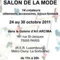 Mademoiselle C... expose rue St Jacques 75005 Paris du 24 au 30 oct 2011