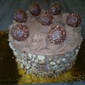 Layer cake aux ferrero rocher