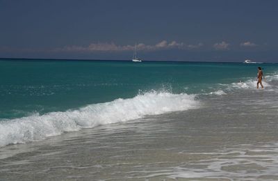 Plage de Zombrone prés de Tropéa 