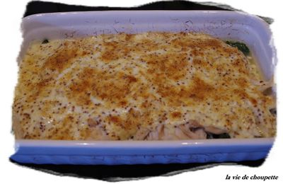 GRATIN DE RAIE AUX EPINARDS
