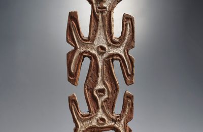 Statue, Bioma, Région du fleuve Era, Rivière Wapo, Golfe de Papouasie, Paouasie-Nouvelle-Guinée