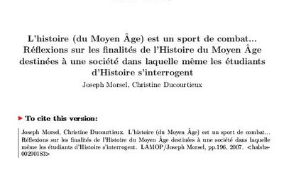 Morsel, L'histoire du MA 1 sport de combat