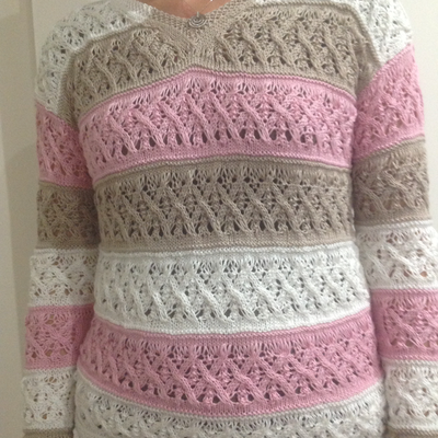 Pull vanille fraise café 