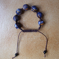 Bracelet macramé façon lapis lazuli