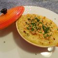 Parmentier citron-thym, au saumon et cabillaud, béchamel moutarde-citron