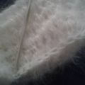 DEBUT D UN GILET COURT EN MOHAIR TAILLE 6 MOIS 