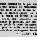 Judith Cladel féministe