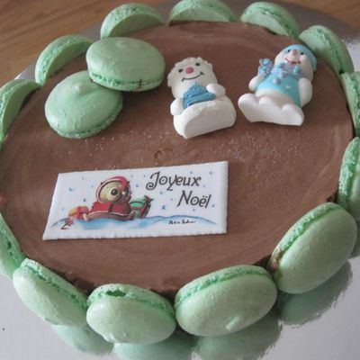 Entremet choco-pistache