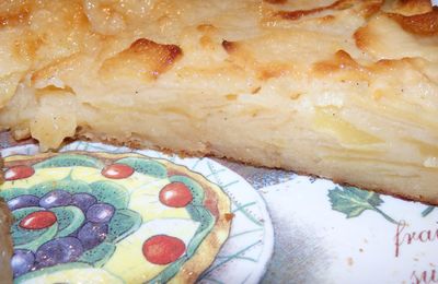 gâteau invisible au caramel de pommes