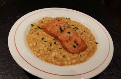 Risotto à la bisque de homard, ou comment utiliser une boîte de bisque qui traîne...