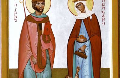 St Augustin d'Hippone et Ste Elisabeth de Hongrie - St Augustine of Hippo and St Elizabeth of Hungary