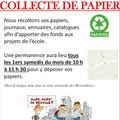 Calendrier "Collecte de papier"