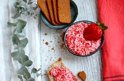 Beurre de fraises basilic-speculos {recette} #vegan #sanslactose #aplv 