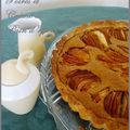 Tarte aux poires et crème de pain d'épices