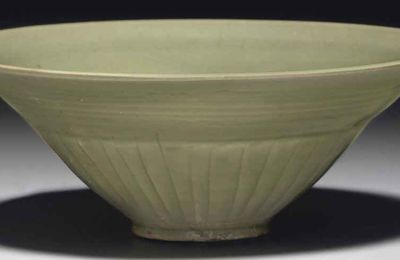 A molded Yaozhou celadon bowl, Northern Song-Jin dynasty, 11th-12th century