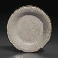 A rare Ge-type mallow-form dish, Yuan-early Ming Dynasty, 13th-15th century
