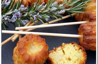 Mini cannelés au jambon fumé