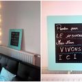 Tableau ardoise DIY