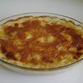 Mon gratin dauphinois avec mes boulettes en sauce