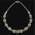 Cat's eye chrysoberyl and diamond necklace, 1930s